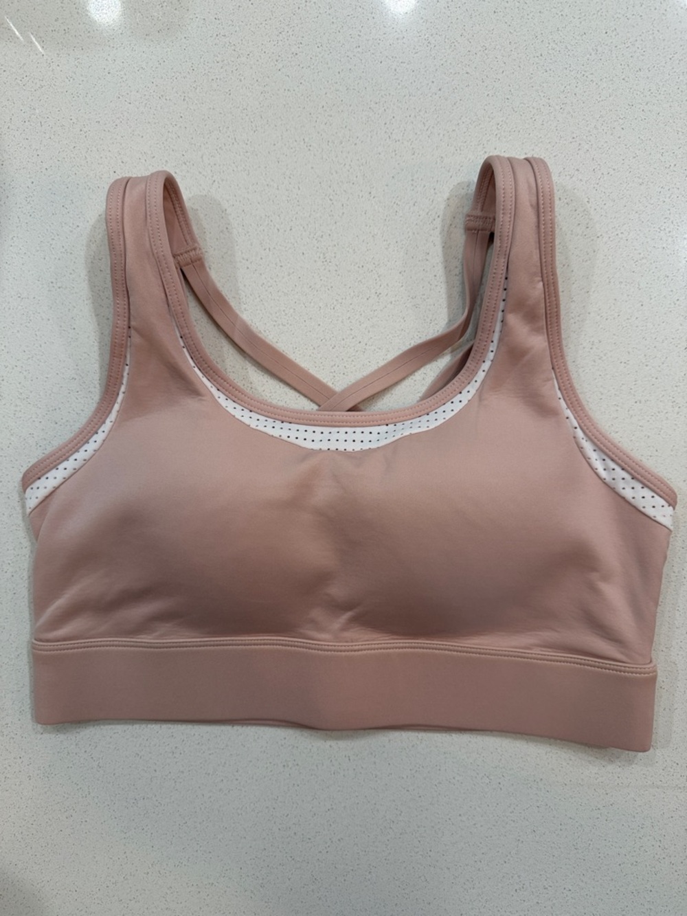 Zyia Women's Seamless Light Pink Sports Bra Size Medium